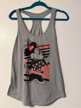 Minnie Mouse Neff Medium razorback tank top gray Disney